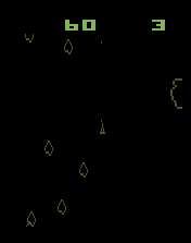 Asteroids Vector Green Screenshot 1